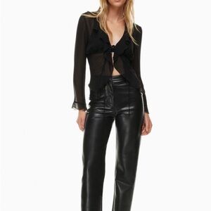 Wilfred Black Melina Leather Pants